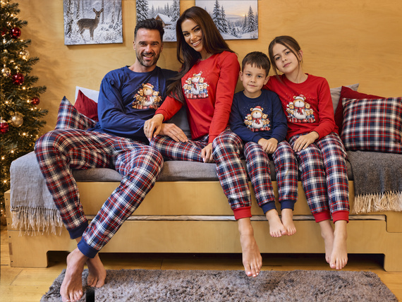 Cornette Family 671/480 жіноча святкова піжама з ведмедиком 100% бавовна
