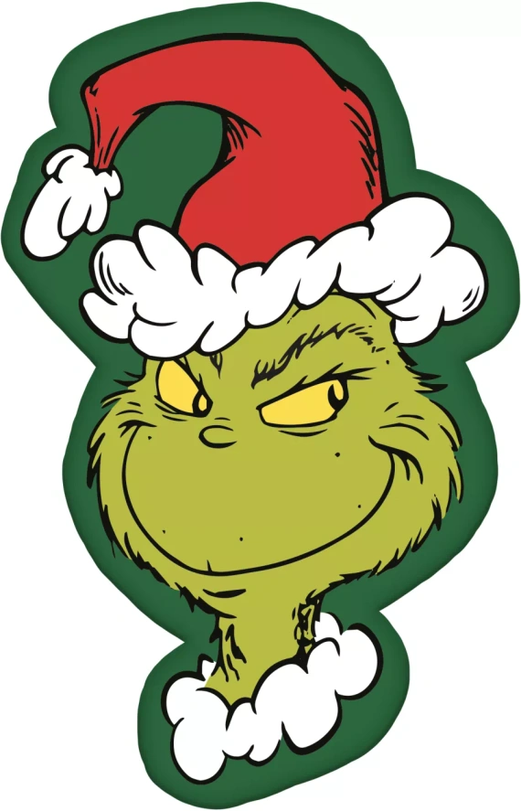 Подушка Grinch JF24 35x23 зелена м’яка іграшка Jerry Fabrics