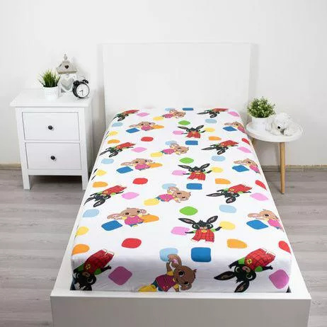 Простирадло на резинці 90x200 Кролик Бінг бавовна Jerry Fabrics