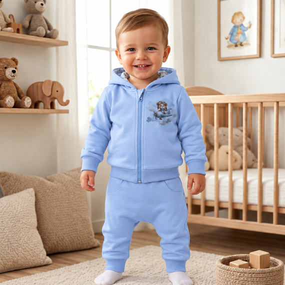 NINI Baby Bear Pilot органічні спортивні штани для немовлят ABN-5752/BLE