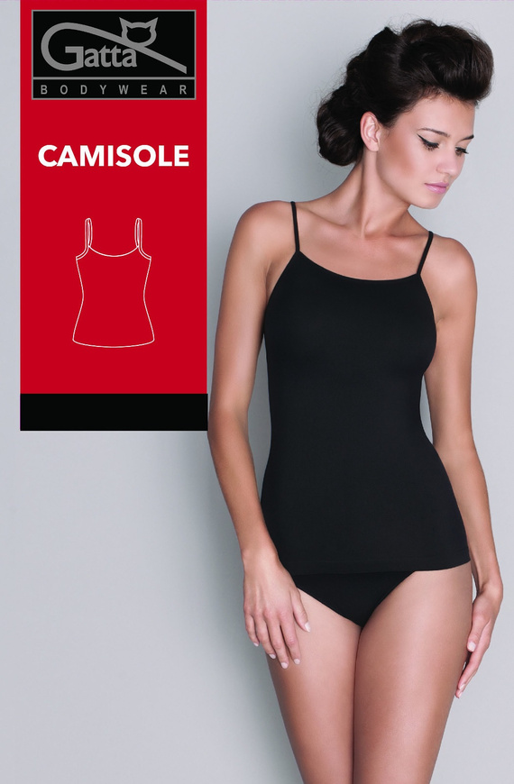 Gatta Camisole 42K 610 жіноча безшовна майка на тонких бретелях red apple