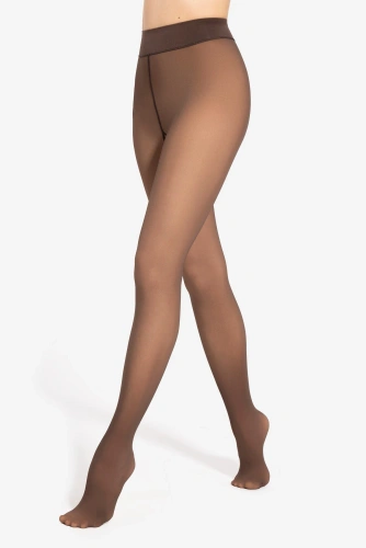 Колготки Gatta Transparent Effect 50 DEN теплі з ефектом 20 DEN для зими - milky nude