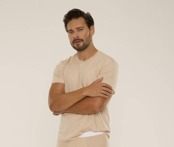 Футболка чоловіча 828 Chandler t-shirt De Lafense - бежевий