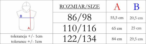 Пончо дитяче Nicol 224394 муслін 100% бавовна з капюшоном – темно-синє
