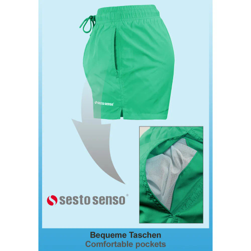 Плавальні шорти чоловічі SZ2403 Sesto Senso, -зелений