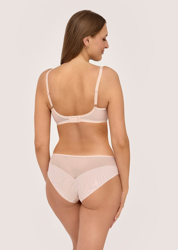Бюстгальтер Semi Soft 2239 Caschmere Ava бежевий з вишивкою та кісточками