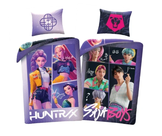 Постільна білизна K-POP Demon Hunters Halantex 140x200 мікрофібра + 70x90