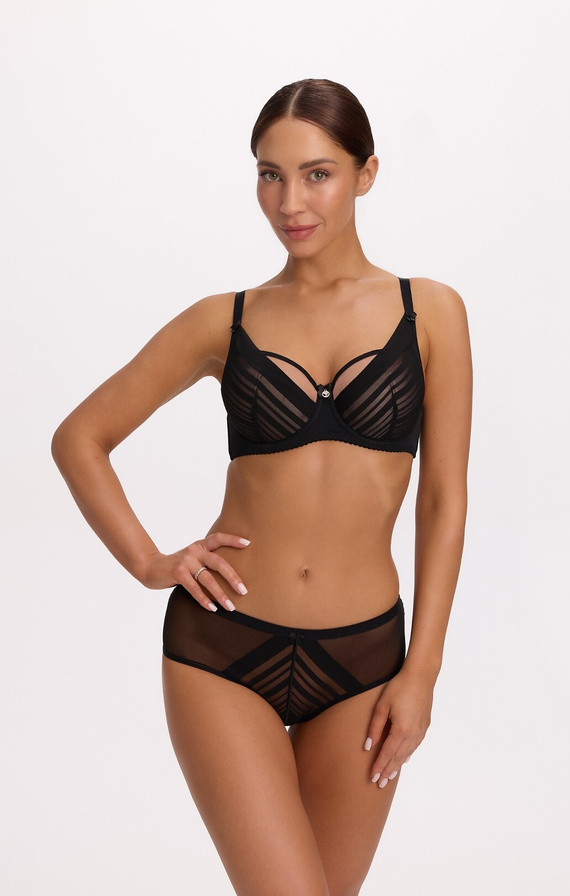 Бюстгальтер Semi Soft Gaia BS 1395 Alicia чорний SS10 з кісточками