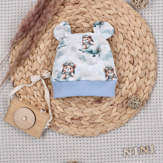 Nini Дитяча Шапочка Little Mouse 100% Органічна Бавовна – Висока Якість Польща
