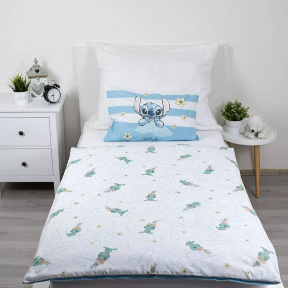 Jerry Fabrics Постільна білизна бавовняна Lilo & Stitch Tropical Hugs 100x135 40x60