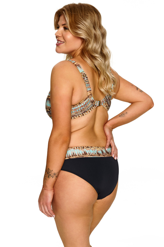 Бюстгальтер купальний Big Lupoline Nicole м’який топ plus size коричневий